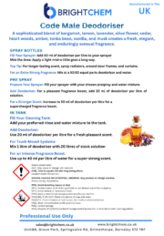 Code Male Deodoriser 1L - Inspired by Armani Code for Men by Giorgio Armani - Image 2