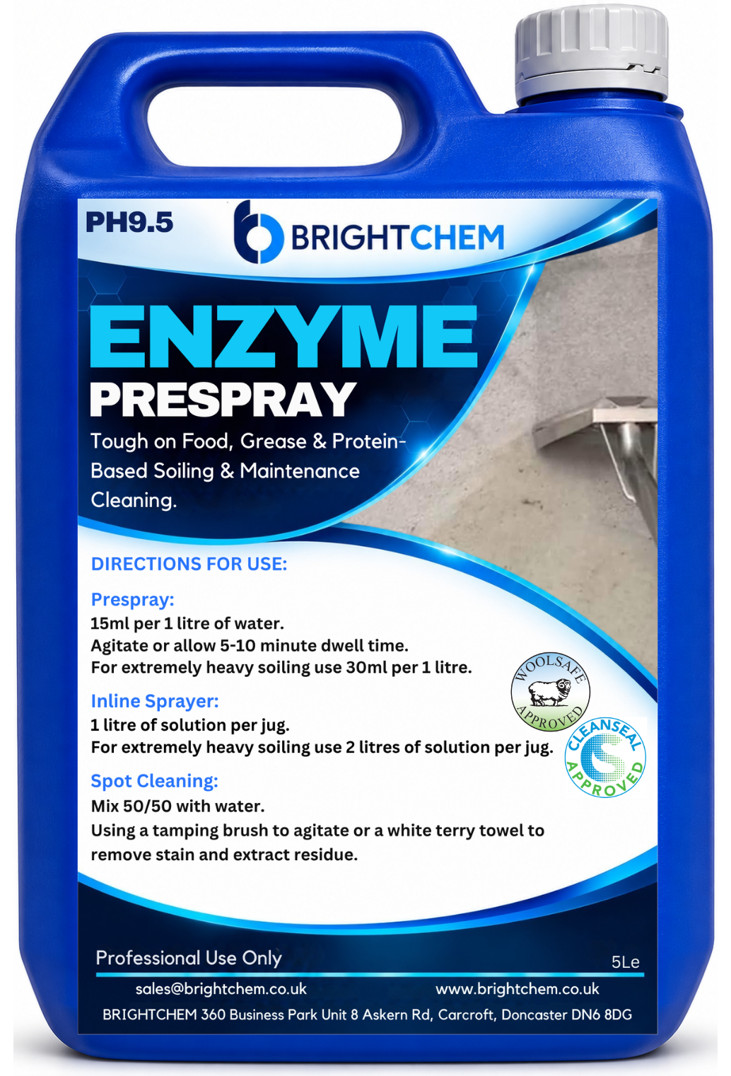 High power ws enzyme pre-spray 3 Enzyme Pre-Spray - Image 1
